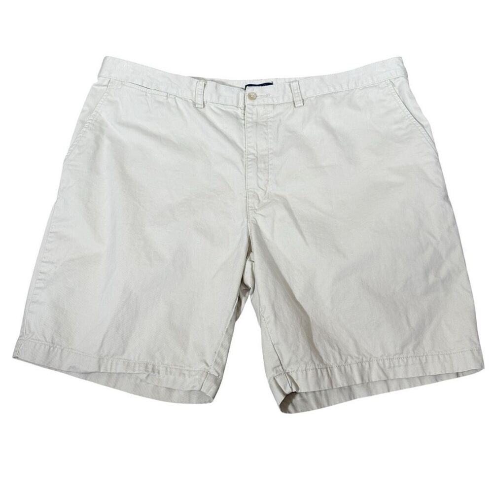 Polo Ralph Lauren Men’s Beige Flat Front Cotton Classic Fit Chino Shorts Size 42